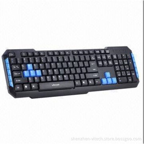 Cool Hot Popular Computer Keyboard with 10 Media Keys